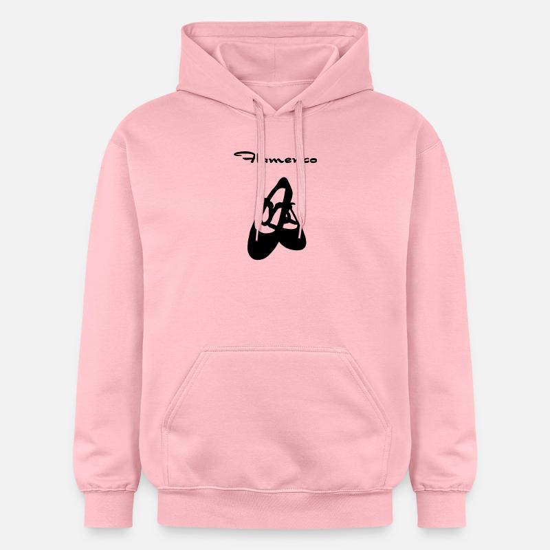 Chaussures flamenco avec le texte - Sweat à capuche Softstyle® Gildan Unisexe - rose clair