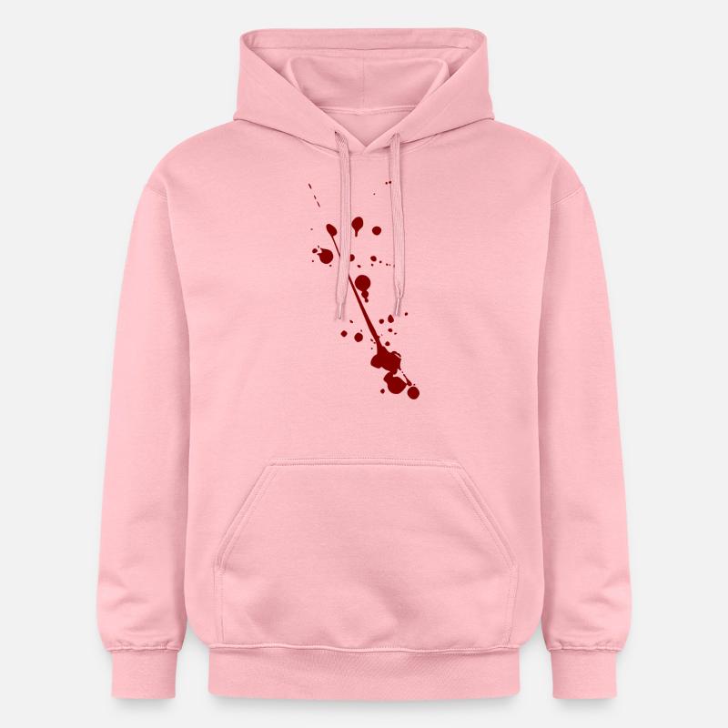 éclaboussures d'éclaboussures de sang Halloween - Sweat à capuche Softstyle® Gildan Unisexe - rose clair