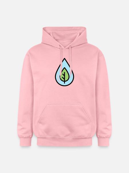 Wassertropfen Blatt Öko - Gildan Unisex Softstyle® Midweight Hoodie - Hellrosa