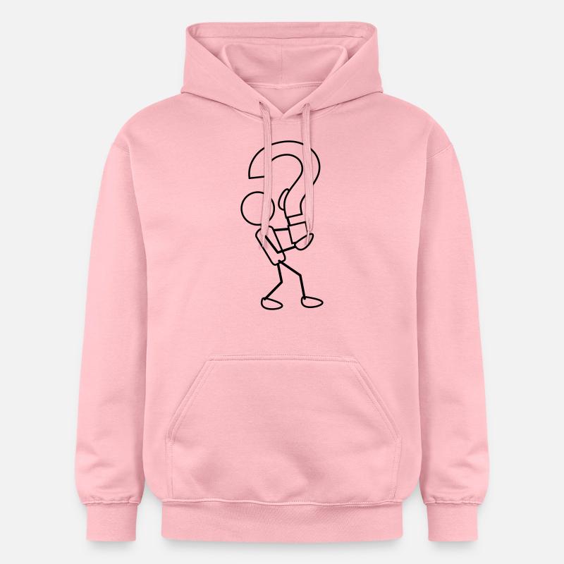 greyman_with_a_big_query_1c - Sweat à capuche Softstyle® Gildan Unisexe - rose clair