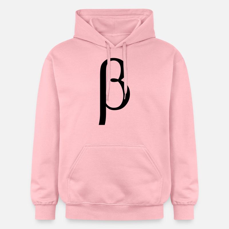 lettre grecque bêta - Sweat à capuche Softstyle® Gildan Unisexe - rose clair