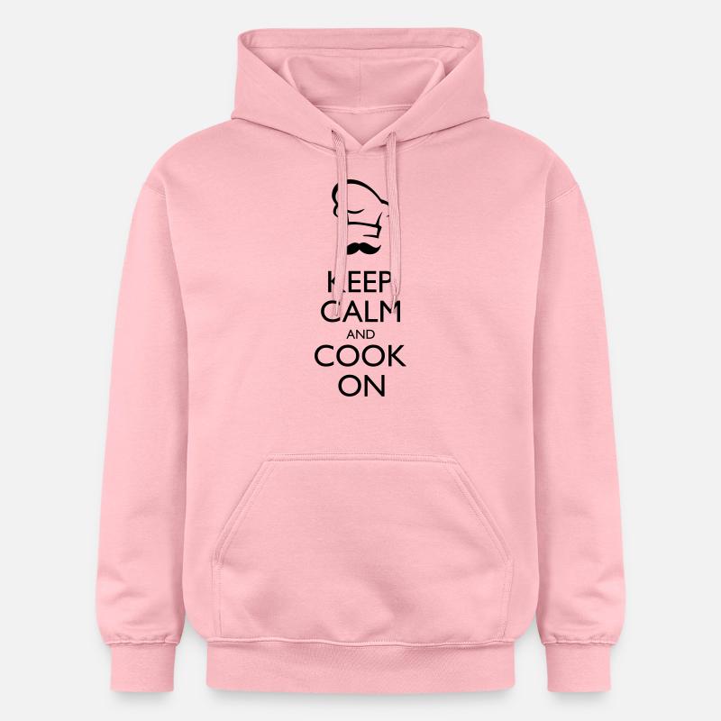 Keep calm and Cook on - Sweat à capuche Softstyle® Gildan Unisexe - rose clair