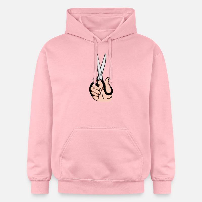 ciseaux - Sweat à capuche Softstyle® Gildan Unisexe - rose clair