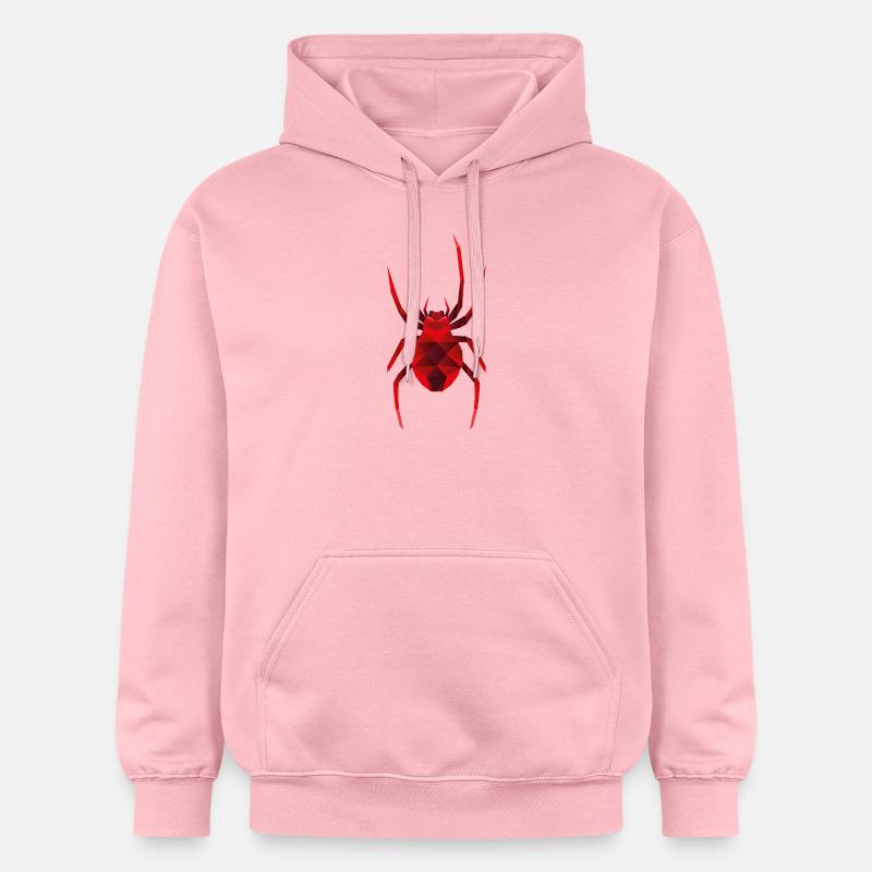 araignée rouge polygone faible - Sweat à capuche Softstyle® Gildan Unisexe - rose clair