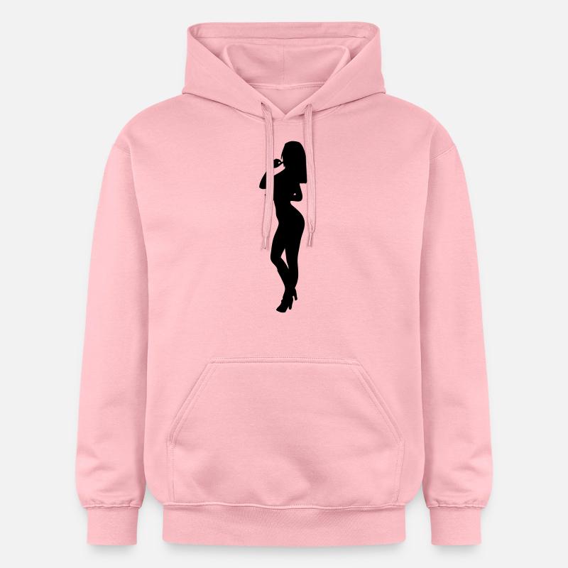 Silhouette silhouette silhouette - Sweat à capuche Softstyle® Gildan Unisexe - rose clair