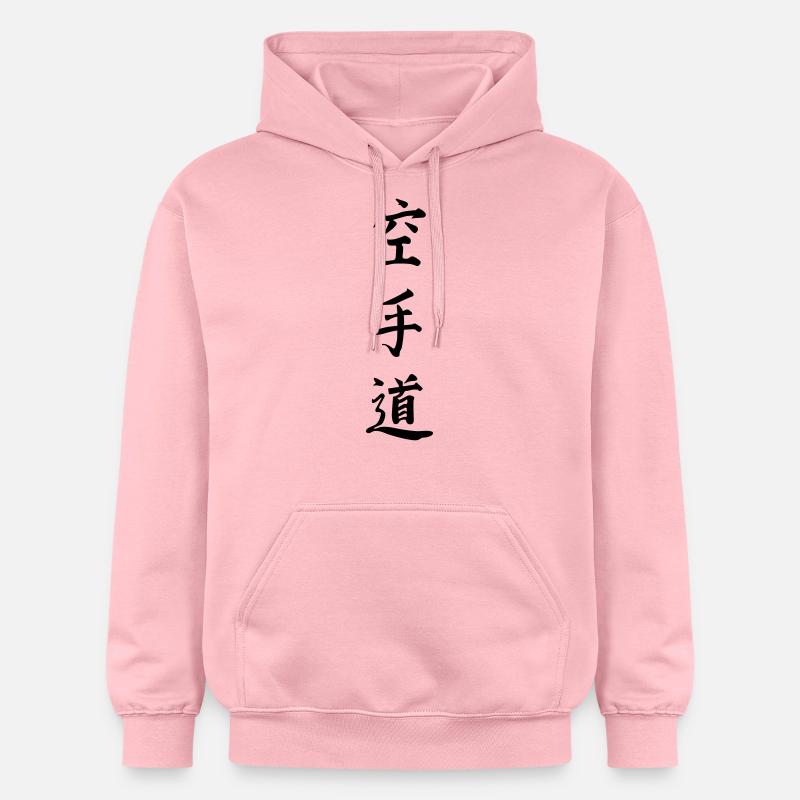 karaté - Sweat à capuche Softstyle® Gildan Unisexe - rose clair