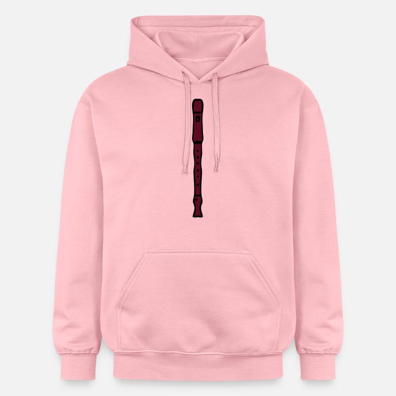 flûte à bec - Sweat à capuche Softstyle® Gildan Unisexe - rose clair