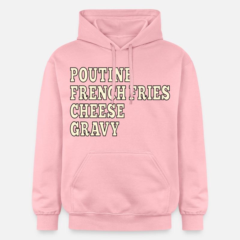 Poutine de restauration rapide canadienne - Sweat à capuche Softstyle® Gildan Unisexe - rose clair
