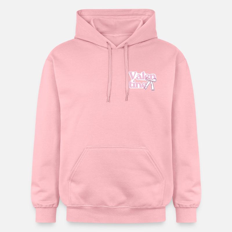 Rose nœud de la Saint-Valentin - Sweat à capuche Softstyle® Gildan Unisexe - rose clair