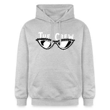 La tournée des filles de l’équipage - Sweat à capuche Softstyle® Gildan Unisexe - gris clair chiné - Devant - Liana (172cm) & Jaron (178cm)