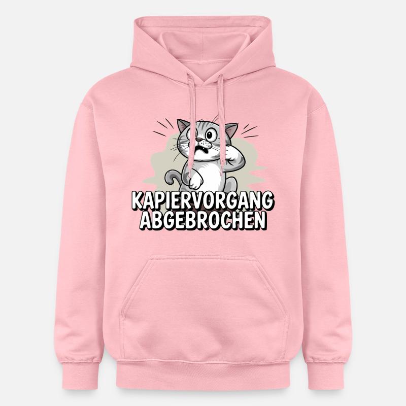 Processus de copie abandonné – chat confus - Sweat à capuche Softstyle® Gildan Unisexe - rose clair