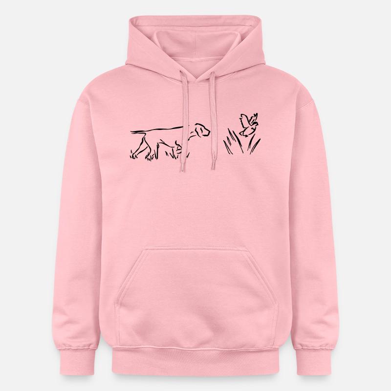 Seisoja - Gildan Unisex Softstyle® Midweight huppari - vaalea pinkki