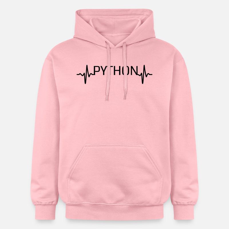 Heartbeat Python - Sweat à capuche Softstyle® Gildan Unisexe - rose clair