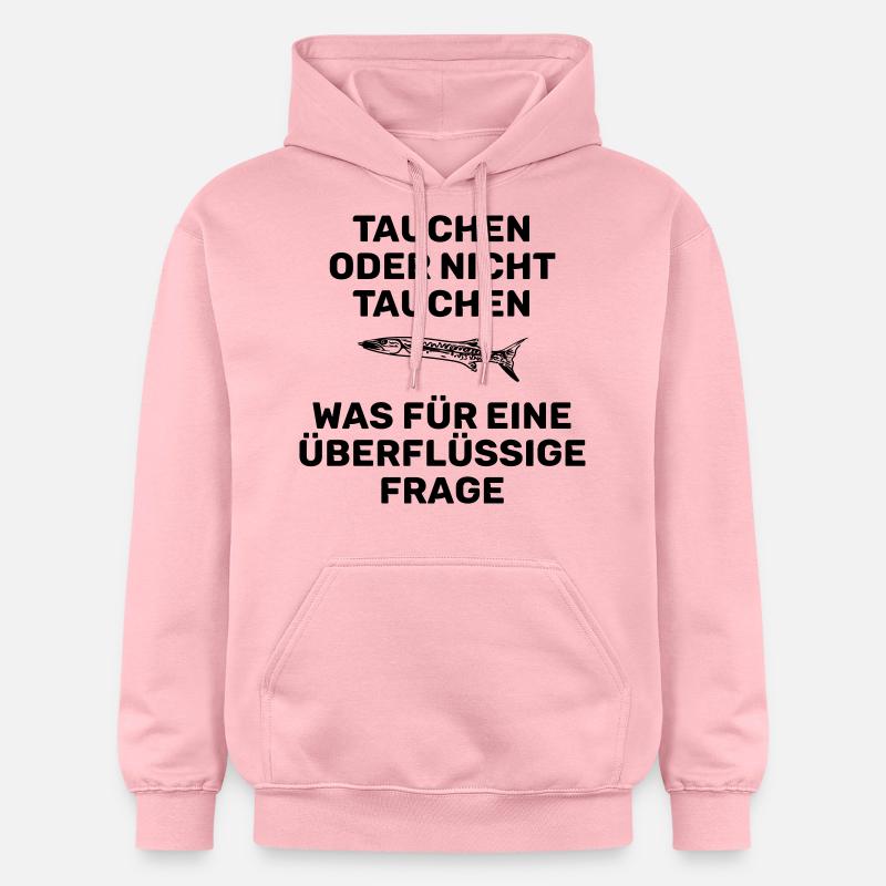 PLONGÉE OU NON - Sweat à capuche Softstyle® Gildan Unisexe - rose clair
