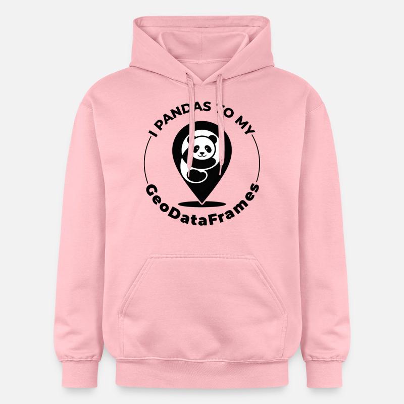 GeoDataFrames Pandas GIS Python Programming - Gildan Unisex Softstyle® Midweight Hoodie - light pink