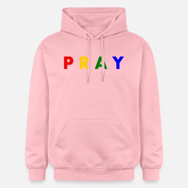 Pray - Sweat à capuche Softstyle® Gildan Unisexe - rose clair