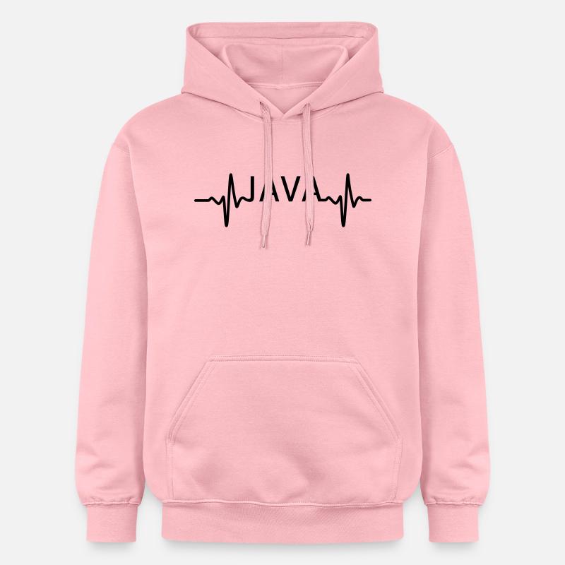 Heartbeat JAVA - Sweat à capuche Softstyle® Gildan Unisexe - rose clair
