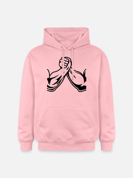Armwrestling arms 01 - Gildan Unisex Softstyle® Midweight Hoodie - light pink