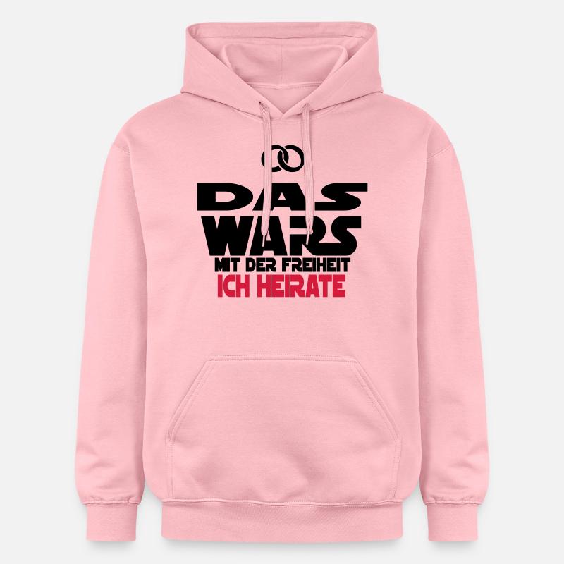 das wars ich heirate - Gildan Unisex Softstyle® Midweight Hoodie - Hellrosa