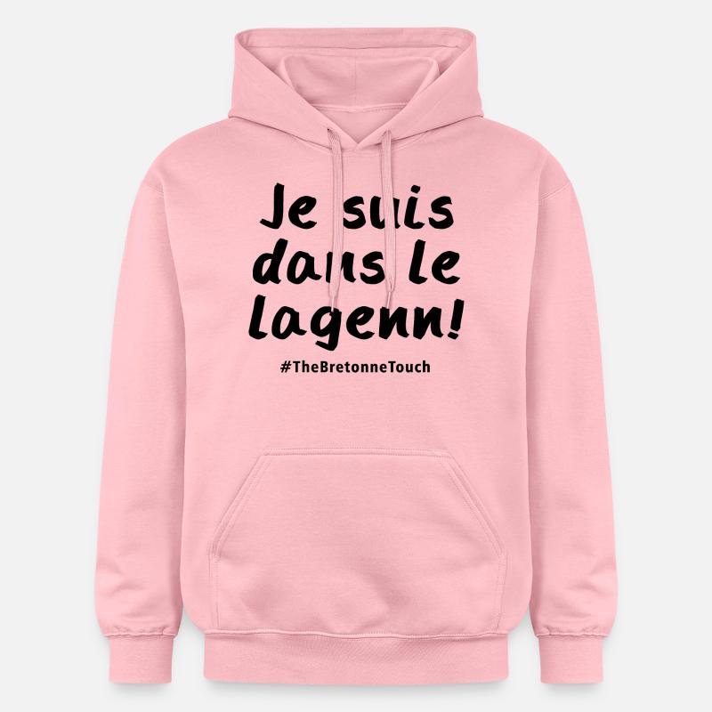 Je suis dans le lagenn ! - Sweat à capuche Softstyle® Gildan Unisexe - rose clair