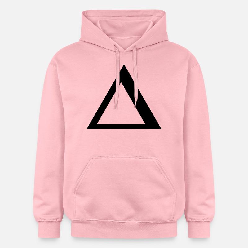 Delta alphabet grec - Sweat à capuche Softstyle® Gildan Unisexe - rose clair