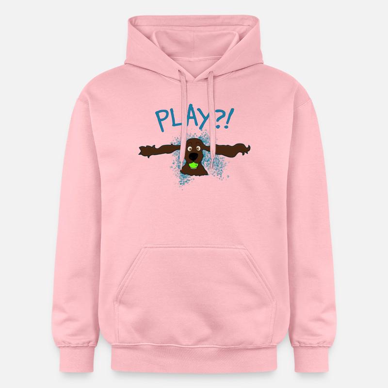 Cocker Spaniel Jouer?! - Sweat à capuche Softstyle® Gildan Unisexe - rose clair