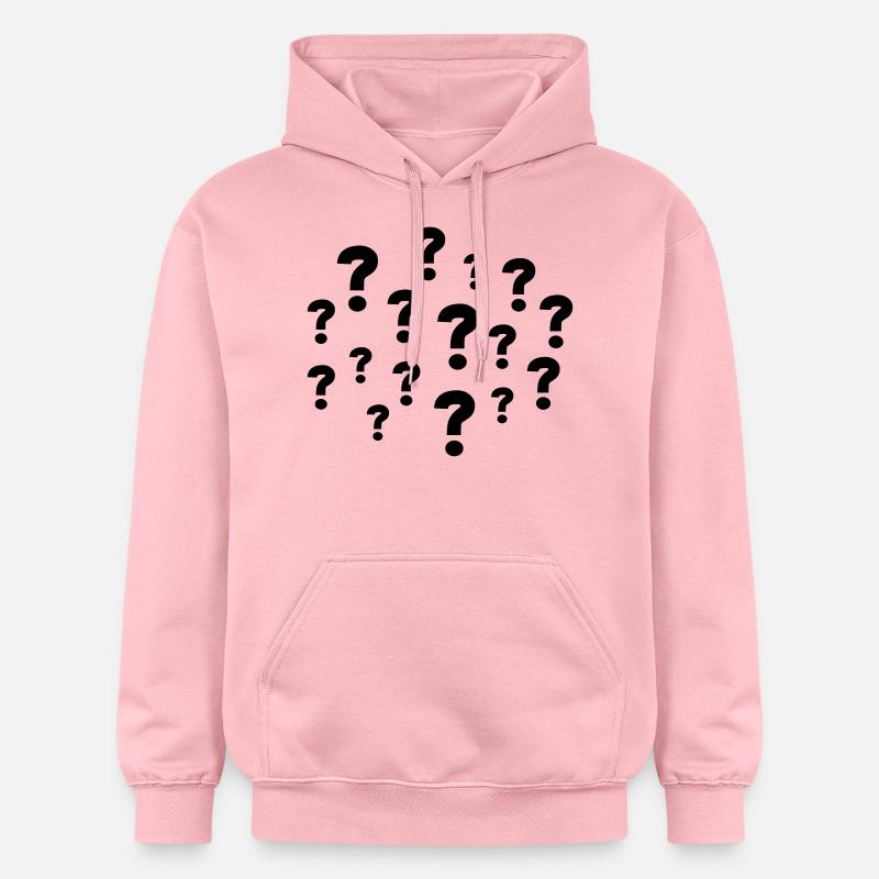 Question Marks - Sweat à capuche Softstyle® Gildan Unisexe - rose clair