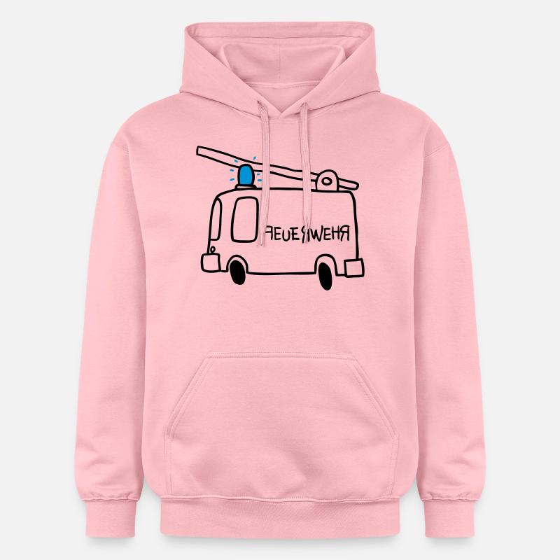 Feu - Sweat à capuche Softstyle® Gildan Unisexe - rose clair