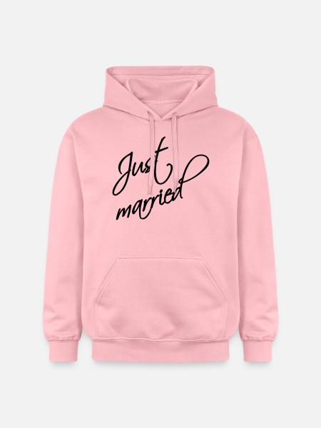 Just married - Gildan Unisex Softstyle® Midweight Hoodie - light pink