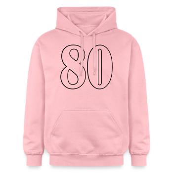 80 - Gildan Unisex Softstyle® Midweight Hoodie - Hellrosa - Vorne - Liana (172cm) & Jaron (178cm)