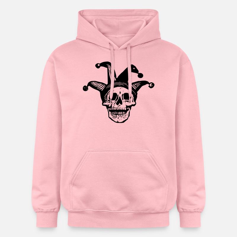 crâne de bouffon - Sweat à capuche Softstyle® Gildan Unisexe - rose clair