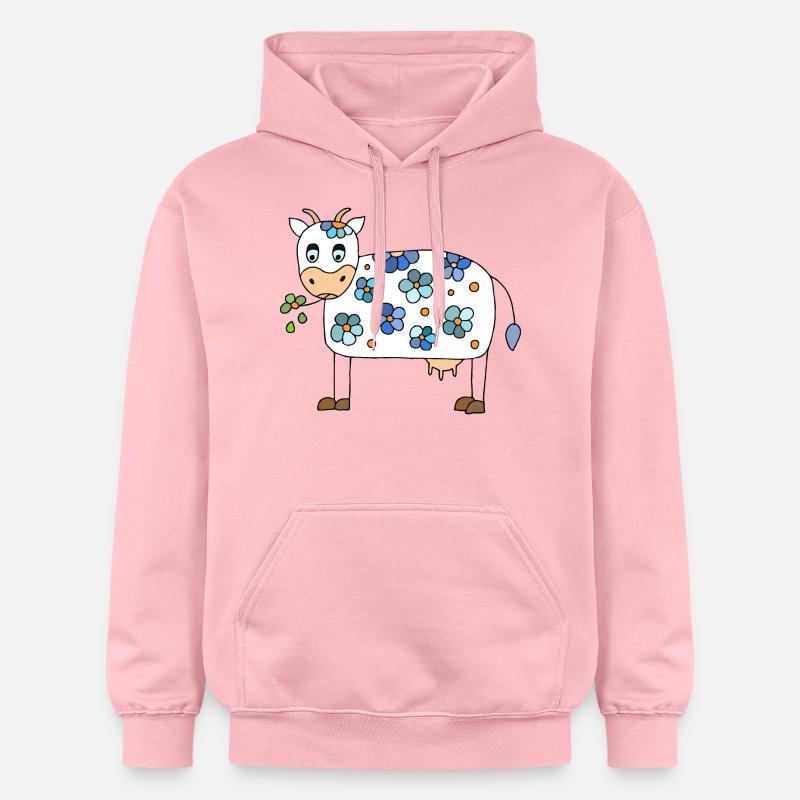 Vache - Sweat à capuche Softstyle® Gildan Unisexe - rose clair