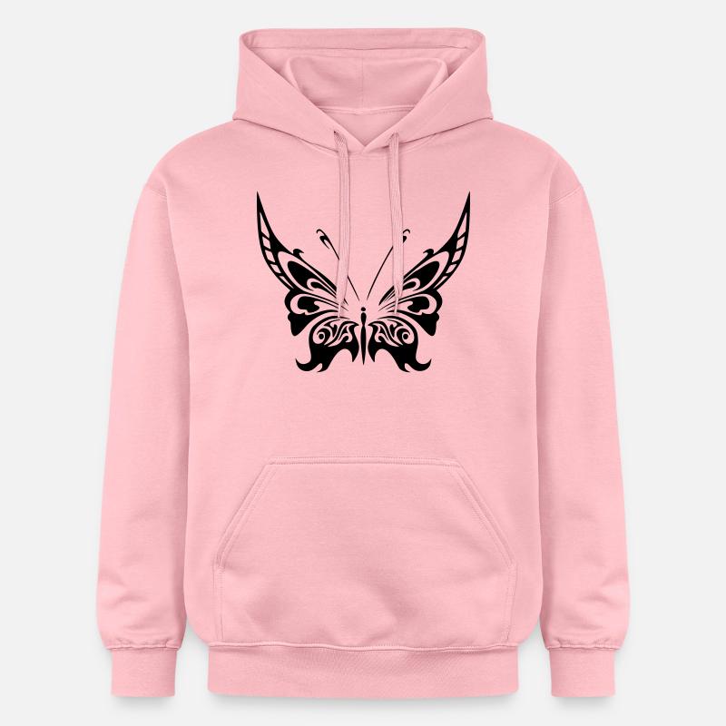 papillon 2 - Sweat à capuche Softstyle® Gildan Unisexe - rose clair
