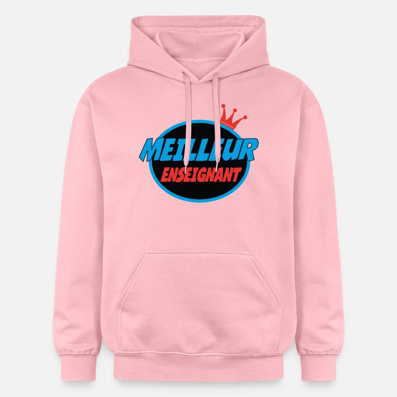 MEILLEUR ENSEIGNANT - Sweat à capuche Softstyle® Gildan Unisexe - rose clair