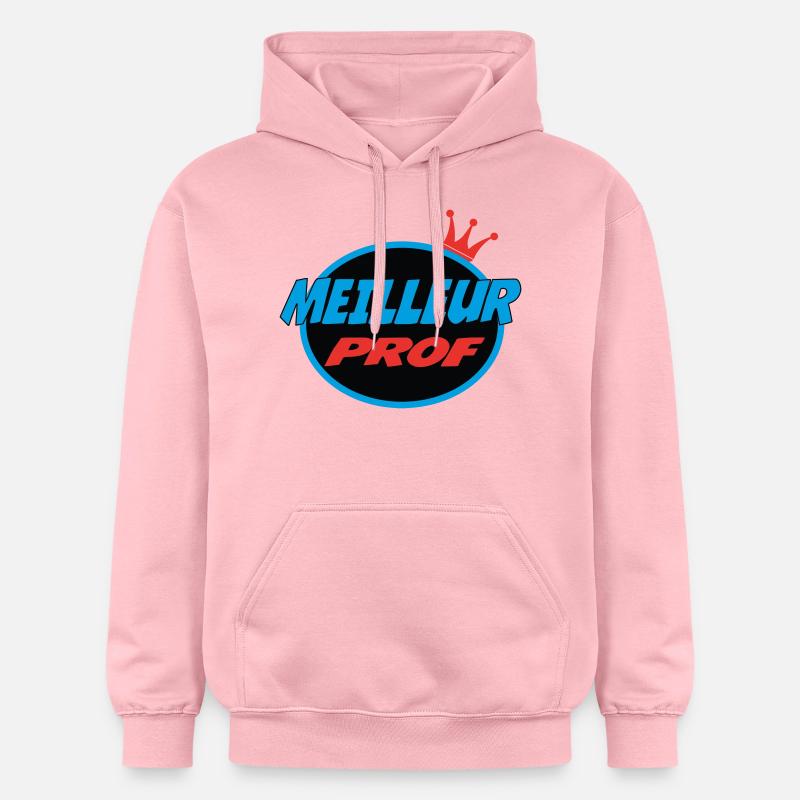 MEILLEUR PROF - Sweat à capuche Softstyle® Gildan Unisexe - rose clair