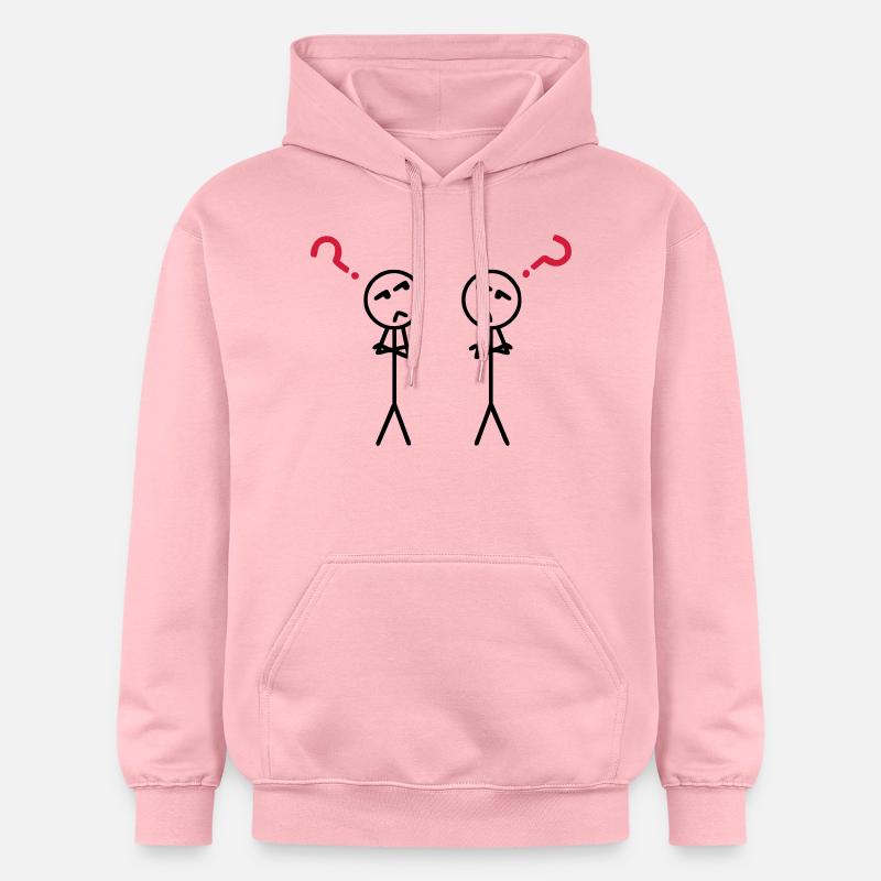 Point d'interrogation - Sweat à capuche Softstyle® Gildan Unisexe - rose clair