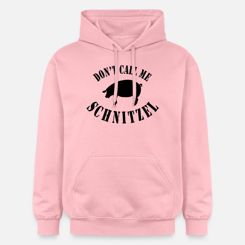 Ne me Schnitzel appeler - Sweat à capuche Softstyle® Gildan Unisexe - rose clair