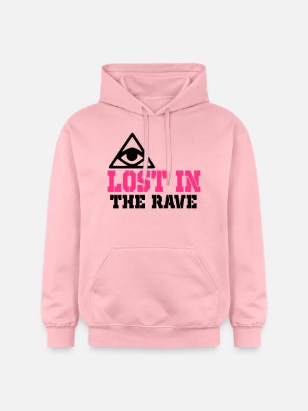 lost in the rave - Gildan Unisex Softstyle® Midweight Hoodie - light pink
