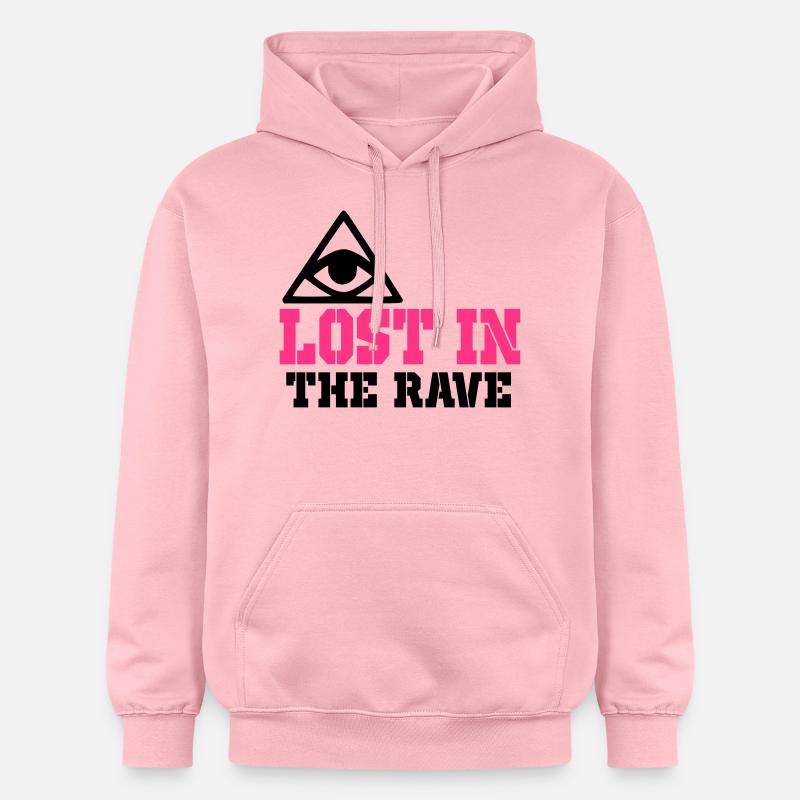perdu dans la rave - Sweat à capuche Softstyle® Gildan Unisexe - rose clair