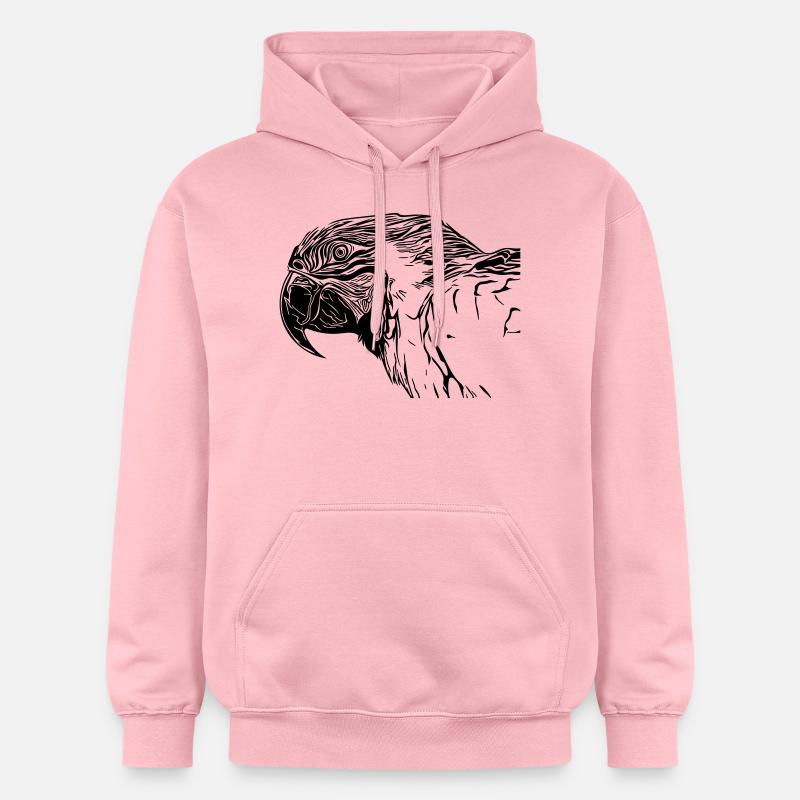 perroquet - Sweat à capuche Softstyle® Gildan Unisexe - rose clair