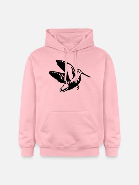 beccaccia in volo - Felpa con cappuccio unisex Softstyle® Gildan con grammatura media - rosa chiaro