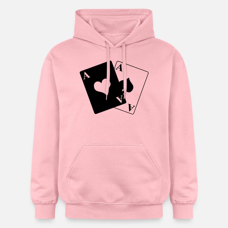 Paire d'as - Sweat à capuche Softstyle® Gildan Unisexe - rose clair