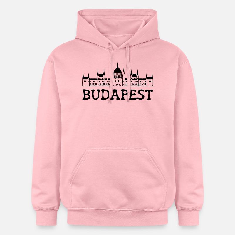 budapest - Sweat à capuche Softstyle® Gildan Unisexe - rose clair