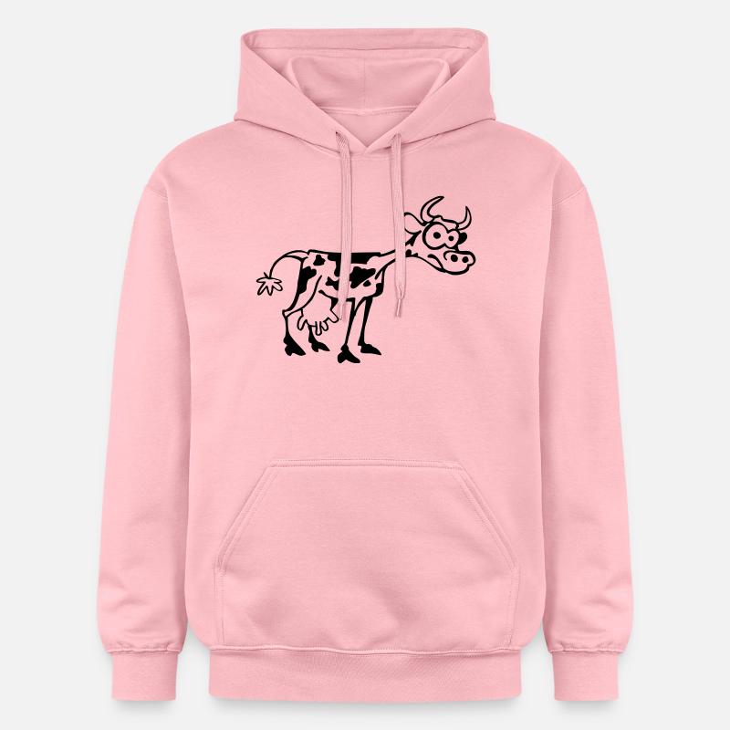 Vache - Sweat à capuche Softstyle® Gildan Unisexe - rose clair