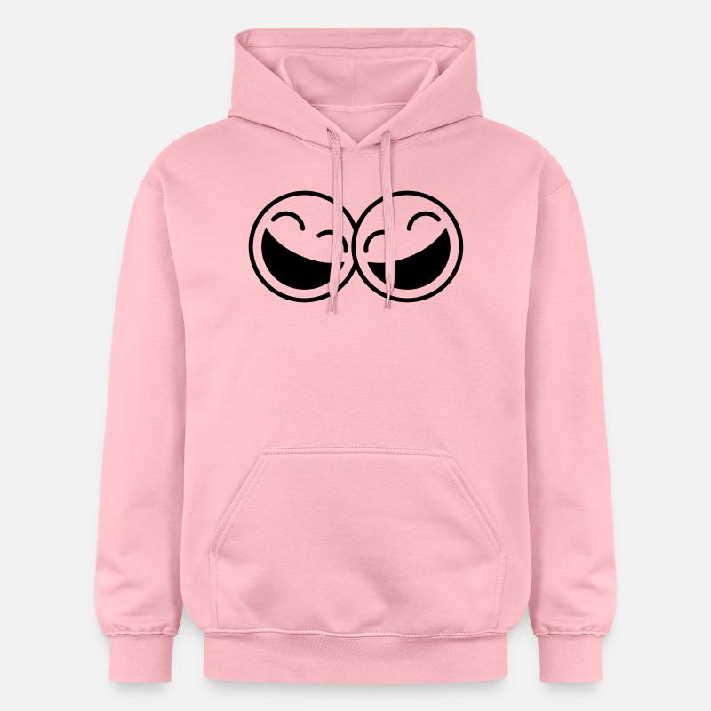 Laughing Smileys - Sweat à capuche Softstyle® Gildan Unisexe - rose clair