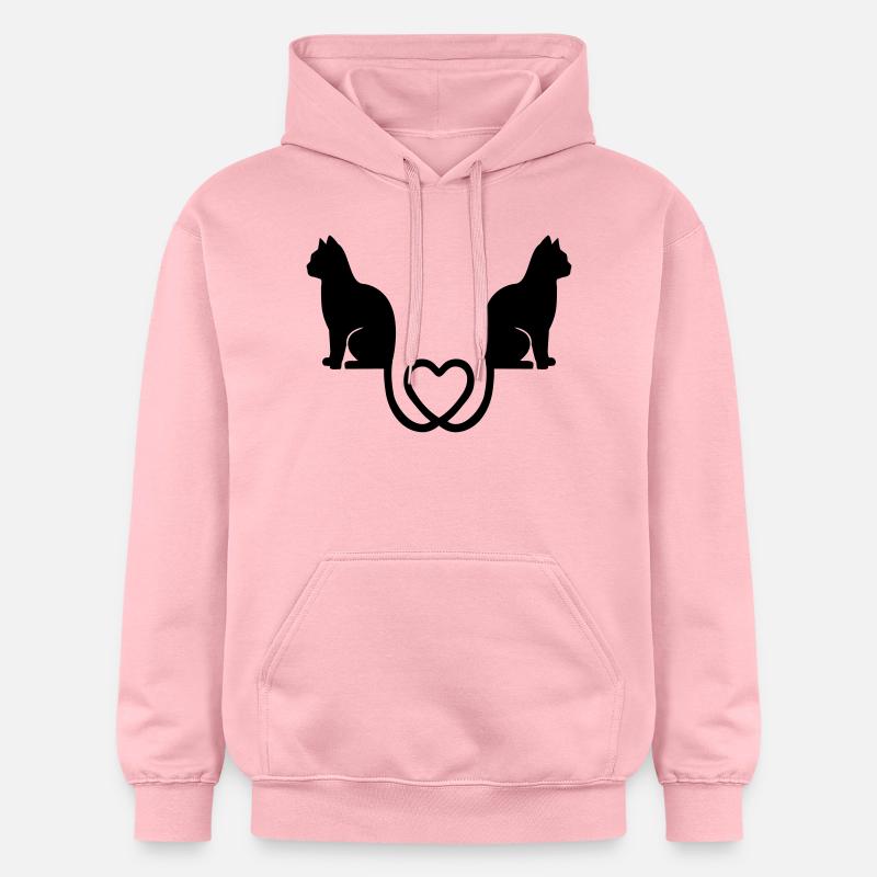Chat - Sweat à capuche Softstyle® Gildan Unisexe - rose clair