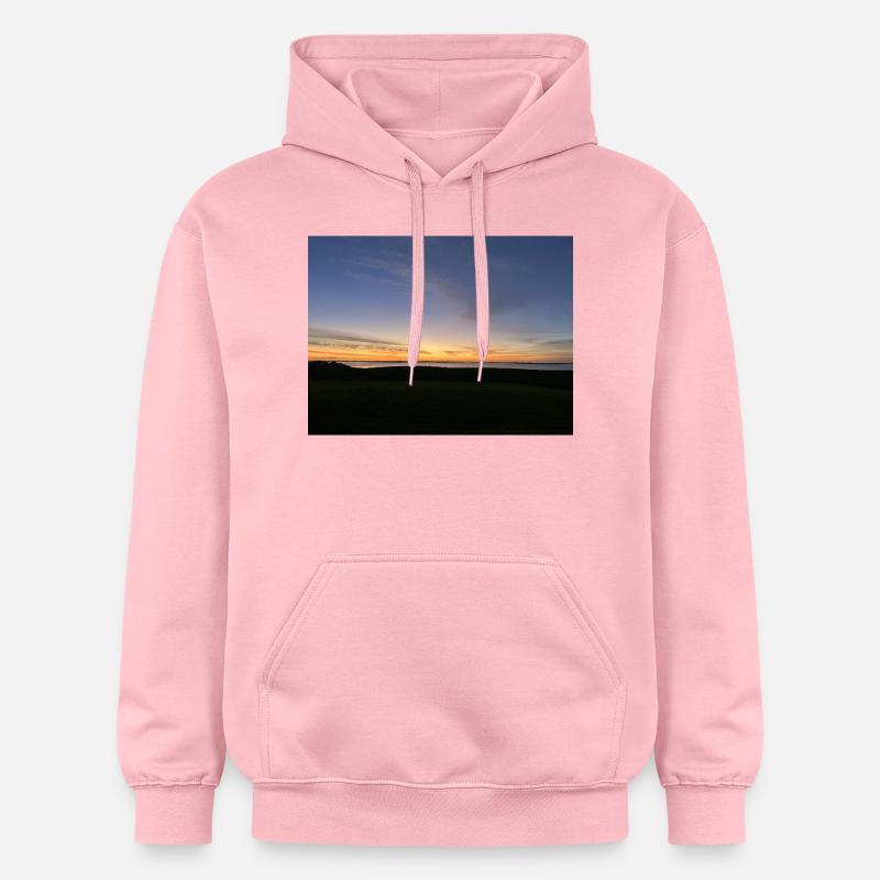 Lever du soleil - Sweat à capuche Softstyle® Gildan Unisexe - rose clair