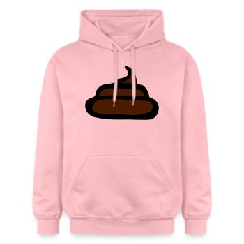 Scheiße poo poop shit crap fun design - Gildan Unisex Softstyle® Midweight Hoodie - Hellrosa - Vorne - Liana (172cm) & Jaron (178cm)