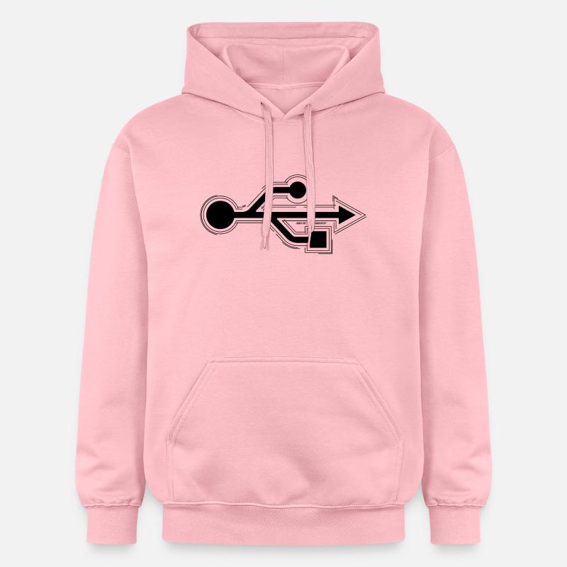 USB - Sweat à capuche Softstyle® Gildan Unisexe - rose clair