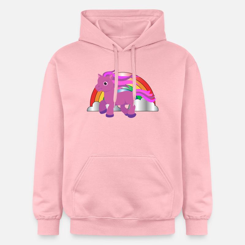 einhorn7 - Sweat à capuche Softstyle® Gildan Unisexe - rose clair